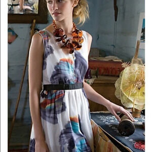 Leifsdottir by Anthropologie Morning Colors Dress In Size‎ 2 Layered Whimsical